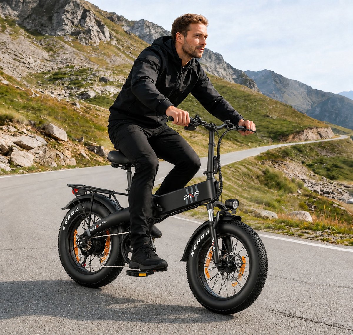 SMARTAI 20x4.0" Elektrische Fiets - Actieradius 100km - 20 Inch opvouwbare City Commuter E-Bike thumbnail 6