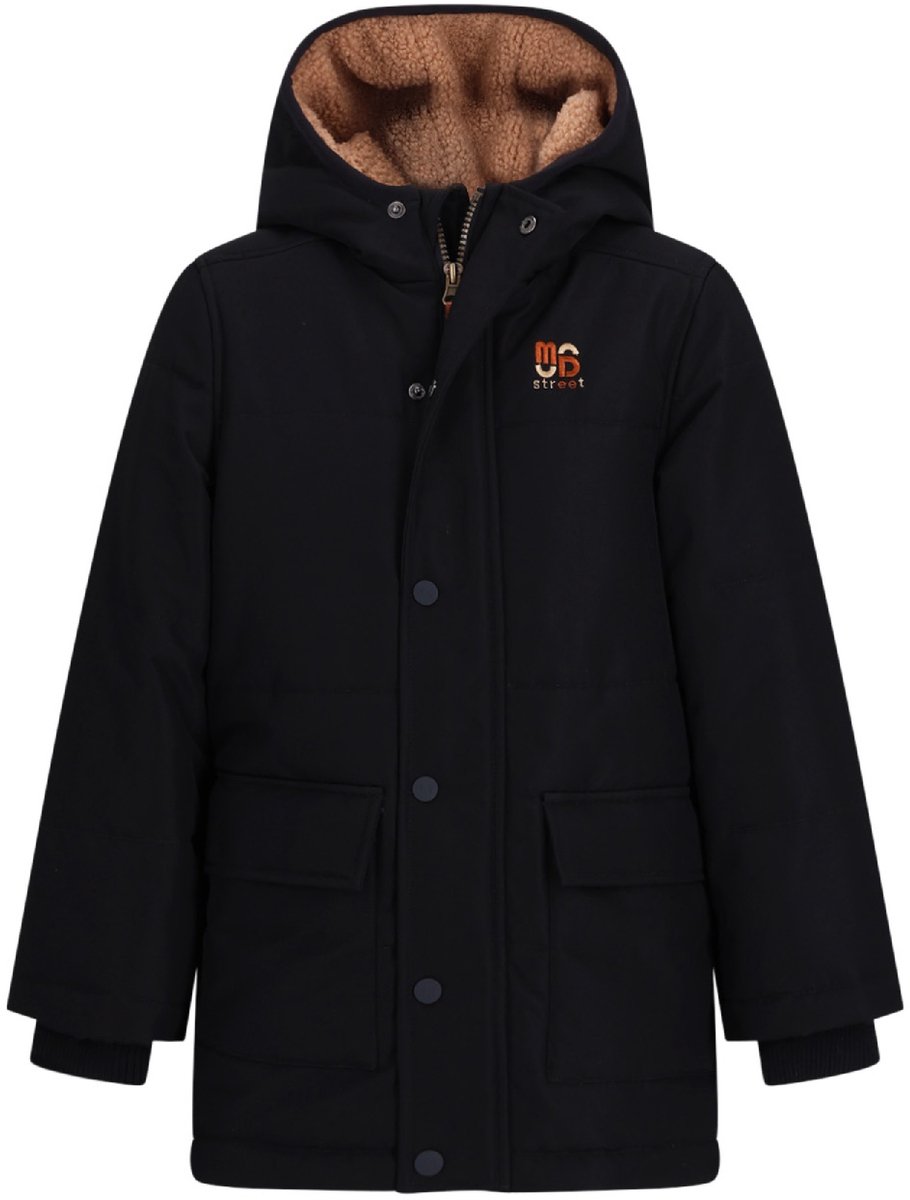 Moodstreet quilted parka JASPER M607-6235/ Black - maat 104