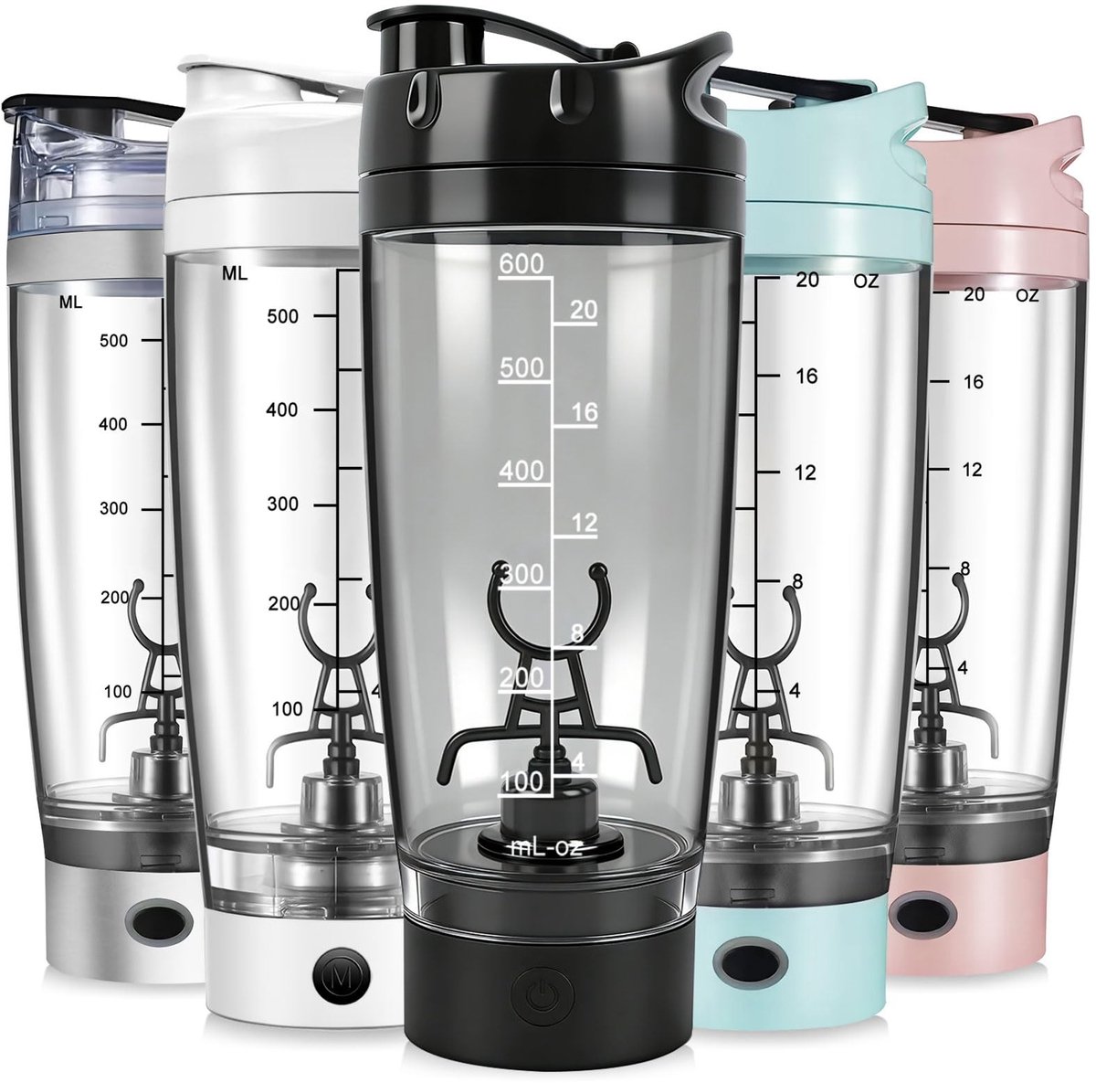Solidchoice - 600 ml Elektrische Eiwitshaker - USB Oplaadbare Mixer - Zwart