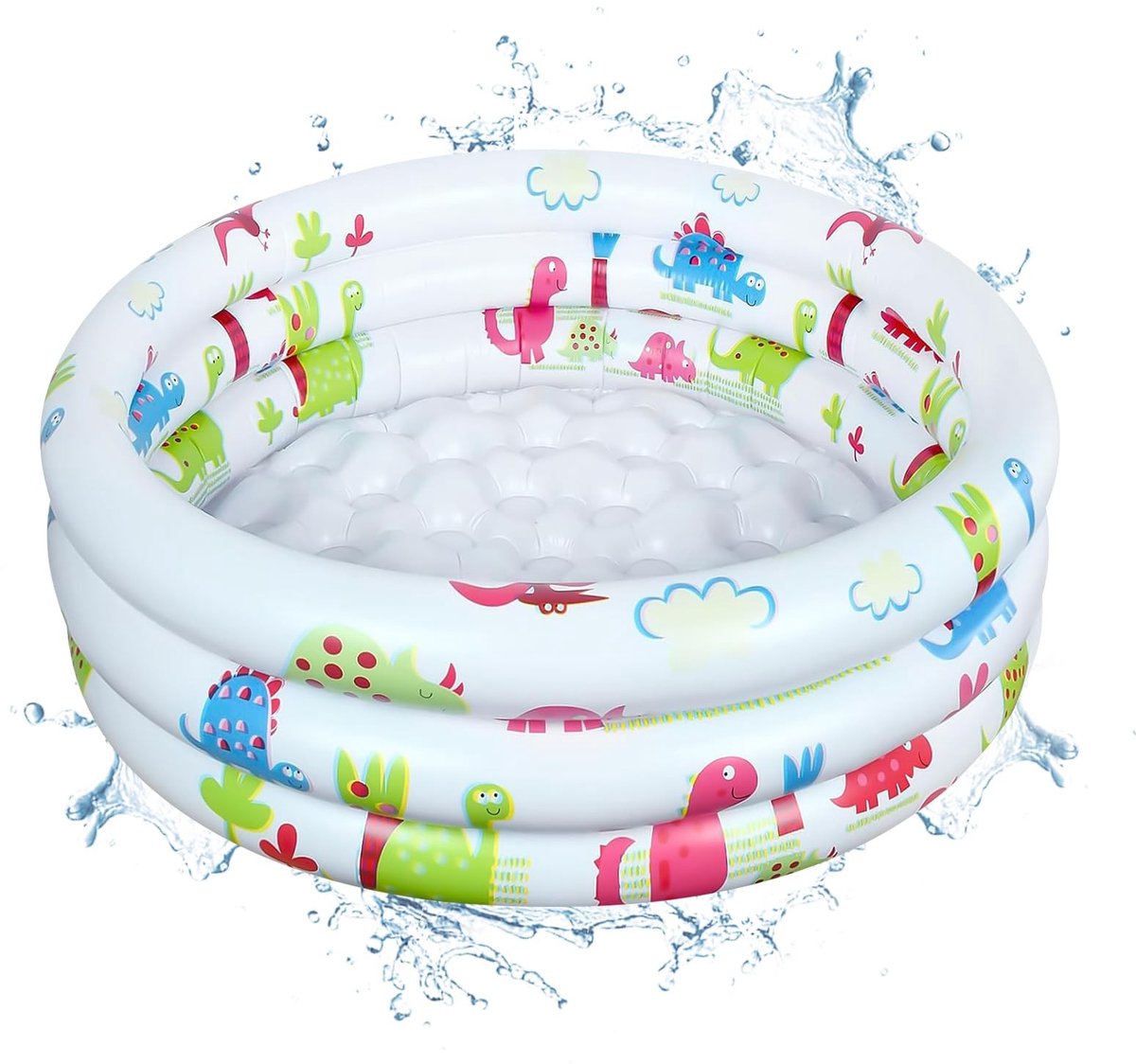 Solidchoice - Opblaasbaar Kinderbadje - 90 cm Diameter voor Buiten en Stranden