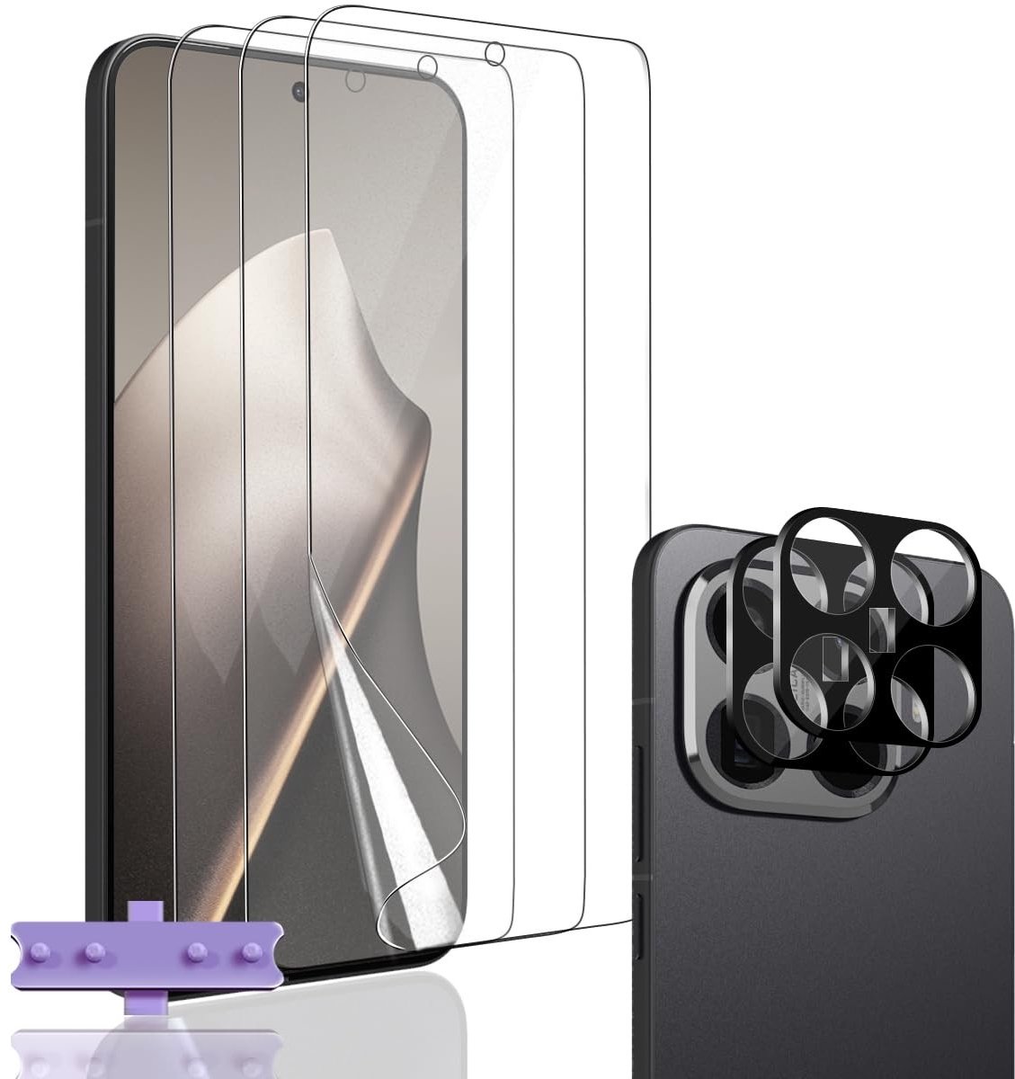 Solidchoice - Beschermfolie voor Xiaomi 15T / 15T Pro - 3 + 2 Stuks Pantserglas