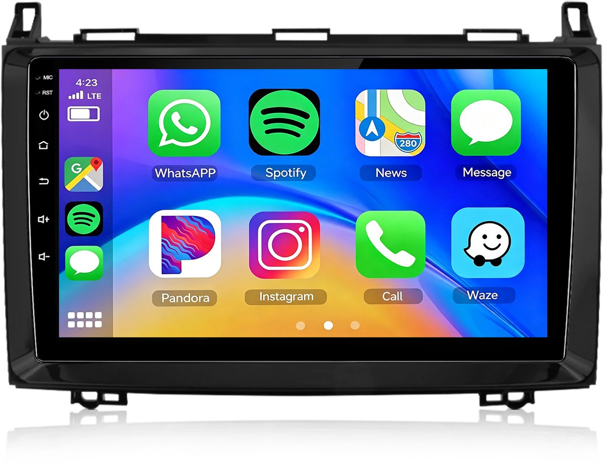 Cestovet LINUX Autoradio - Draadloos Apple CarPlay Android Auto - Bluetooth Radio - Geschikt Voor Mercedes Benz W169 W245 B200 W906