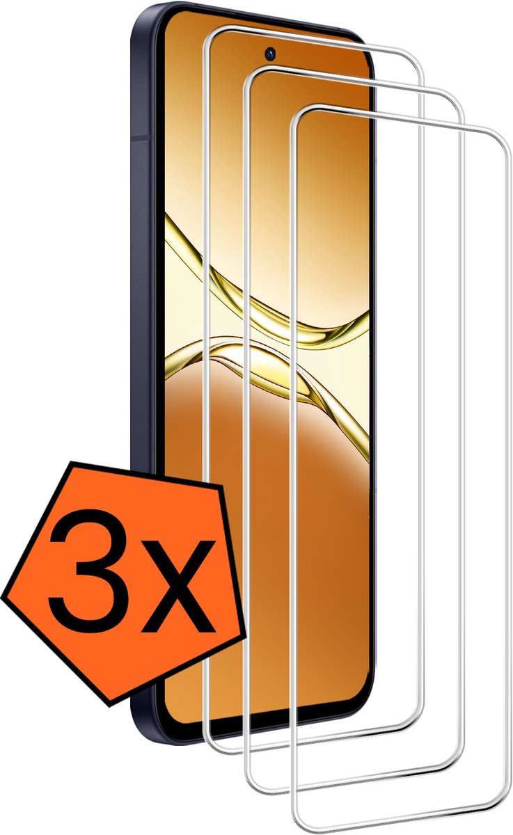 Screenprotector - 3 Stuks - Geschikt voor OPPO A5 Pro - Extra Sterk - Gehard Glas - Beschermglas - Tempered Glass - Screen Protector