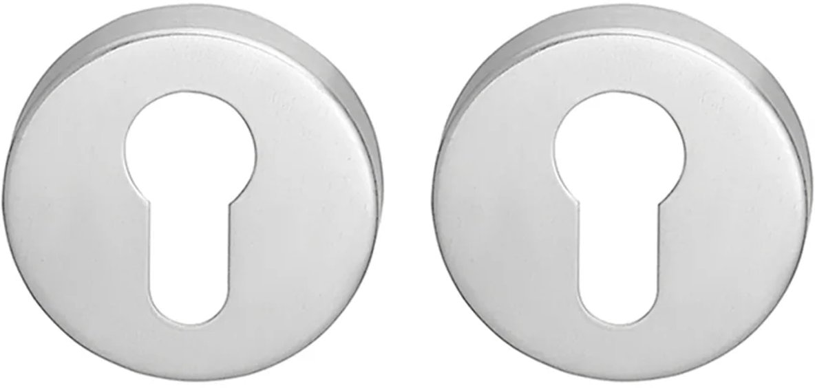 Cilinderrozet rond 54,8x8,8 mm geborsteld Rvs
