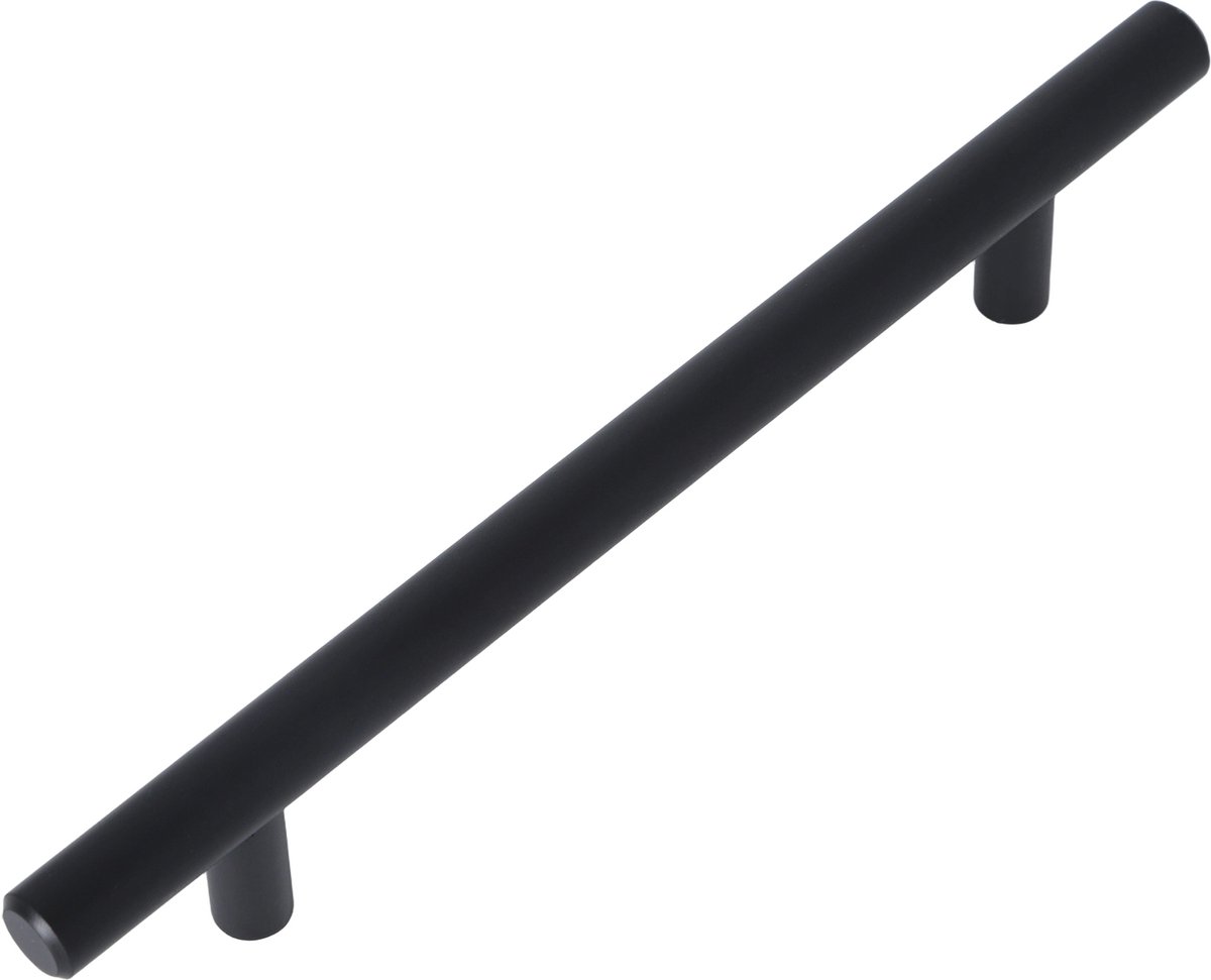 Meubelgreep Mila mat zwart 188mm rond - Boorafstand 128mm