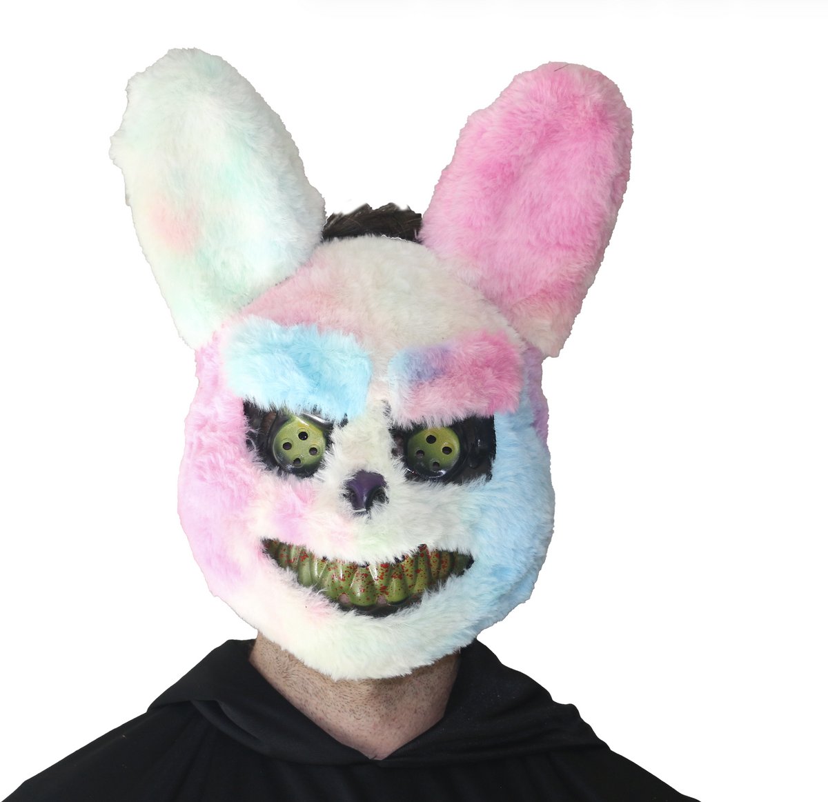 Joya Party® Killer Bunny Masker Volwassenen | Halloween Masker | Horror Konijn Masker | Creepy Bunny Mask | Verkleed Accessoire | Elastische Band | One Size