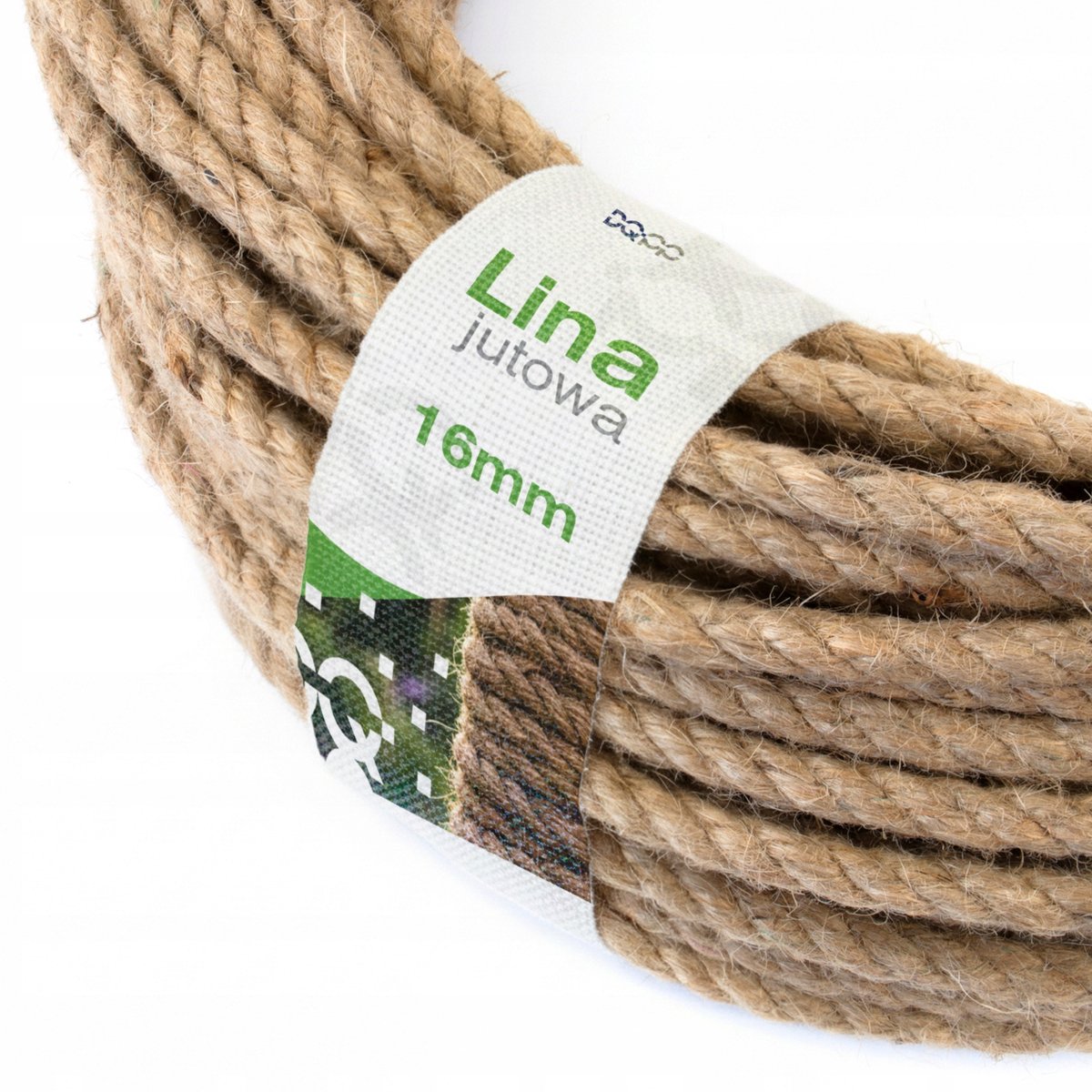 Merkloze Jutekabel 16mm - Decoratief & Robuust voor Binnen & Buiten
