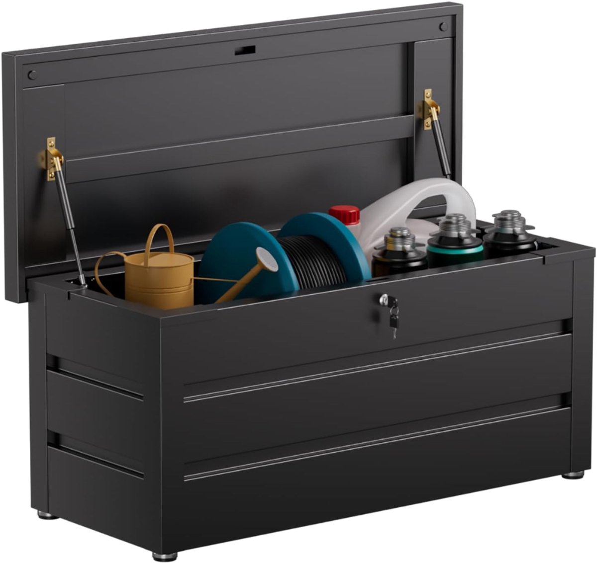 ZRNS® Opbergbox Tuinkussenbox - Opbergkist Tuinkussens - Kussenbox - 360L - Zwart