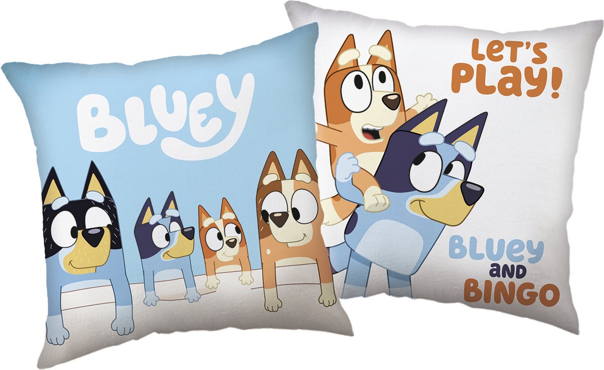 Bluey Sierkussen - Let's Play - 40 x 40 cm - Polyester