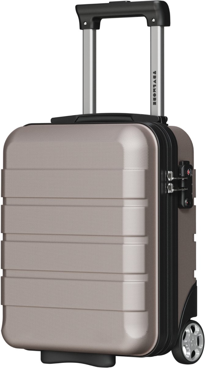 TRVLMORE Handbagagekoffer - 40x30x20 cm - Underseater - 24L - TSA-slot - 2 Wielen - Roségoud