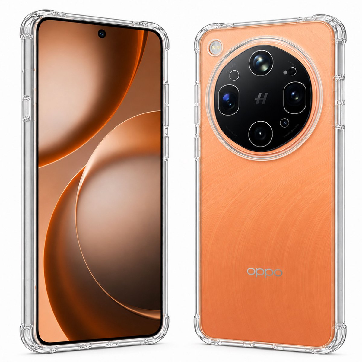 Hoesje geschikt voor OPPO Find X9 Ultra - Luchtkussens - Siliconen Hoes- Transparant - geschikt voor OPPO Find X9 Ultra