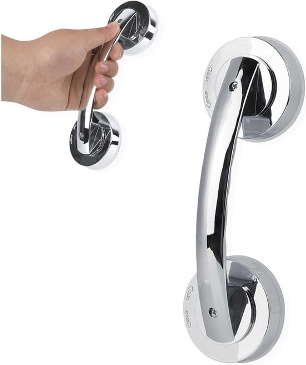 Veiligheidssteun voor Badkamer met Zuignap, Antislip Handgreep voor Douche en Bad, Ideaal voor Ouderen en Personen met Beperkte Mobiliteit