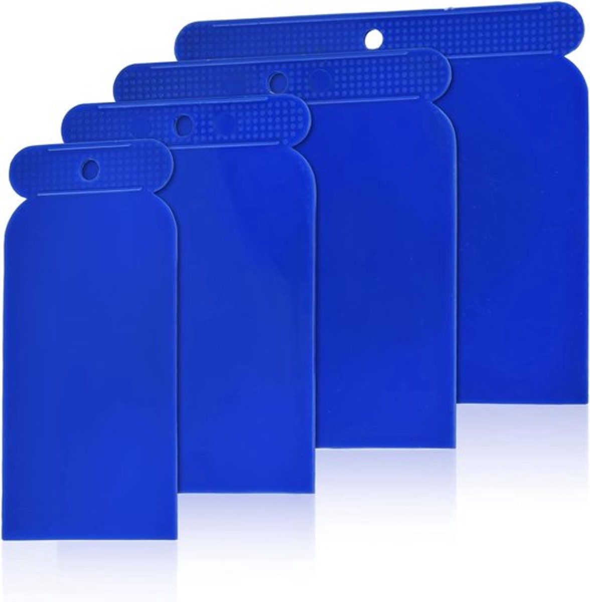 Multifunctionele Filler Applicator Kit met 4 Stukken, Lichtgewicht en Herbruikbare Plamuurmes Set voor het Gladstrijken van Oppervlakken, Schuren en Trowelen