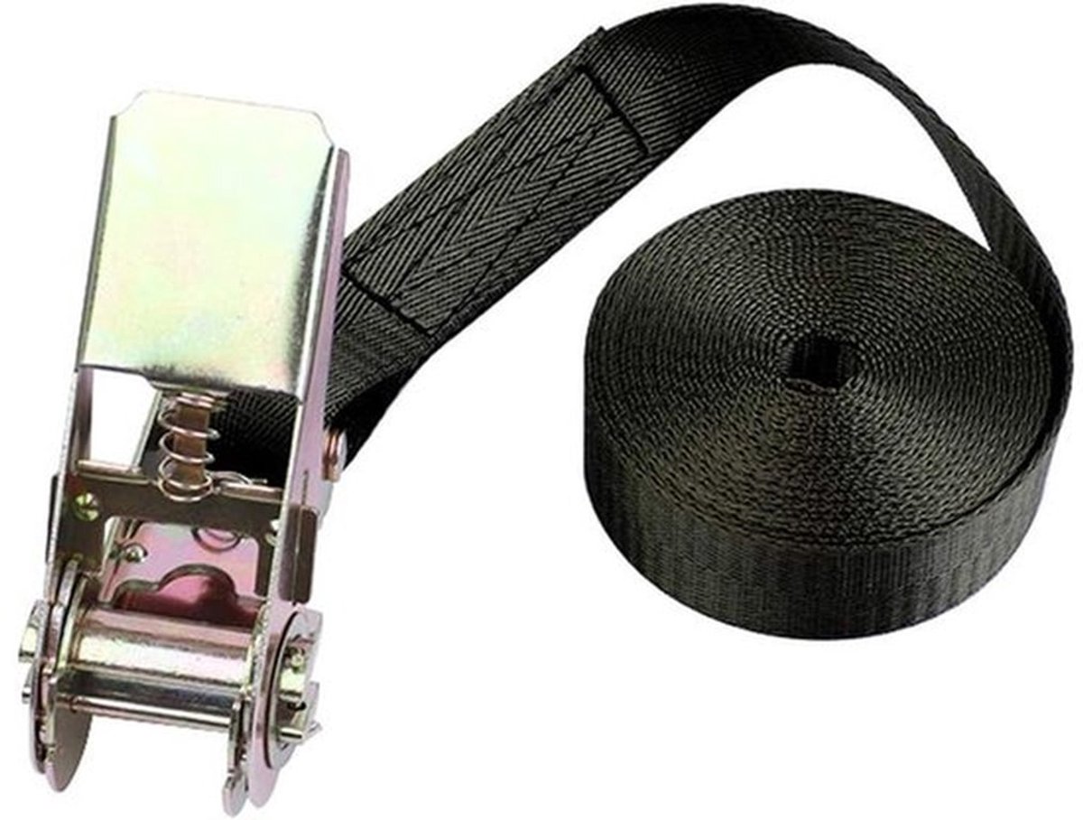 Zware ratchet straps met metalen gesp - 1-10M lashing belt in 6 kleuren, 840kg spanning, ideaal voor transport en bevestigen van ladingen