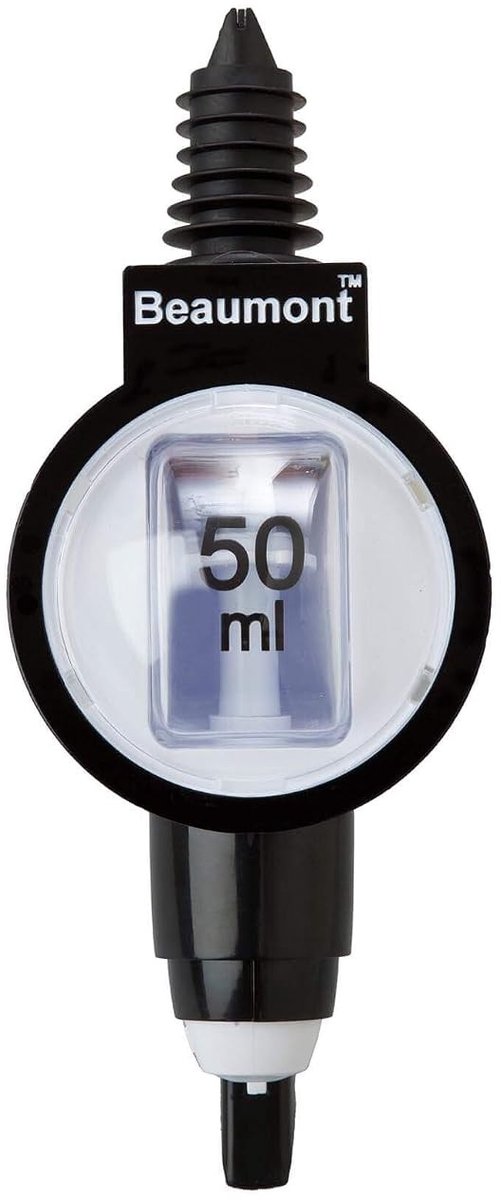 Bar Optiek - Zwart - 50 ml - Robuuste Kunststof met Rubber Afdichting - Voor Barservice