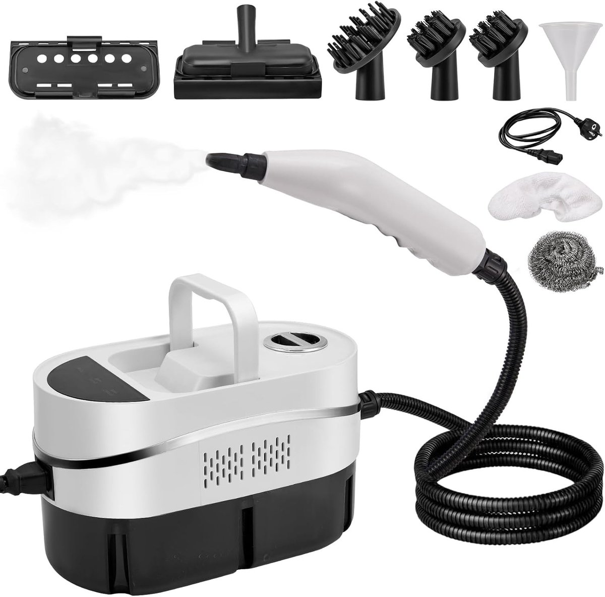 Stoomreiniger - Blauw - Hogedruk Stoomreiniger met 8 Accessoires - Voor Keuken, Auto en Thuis