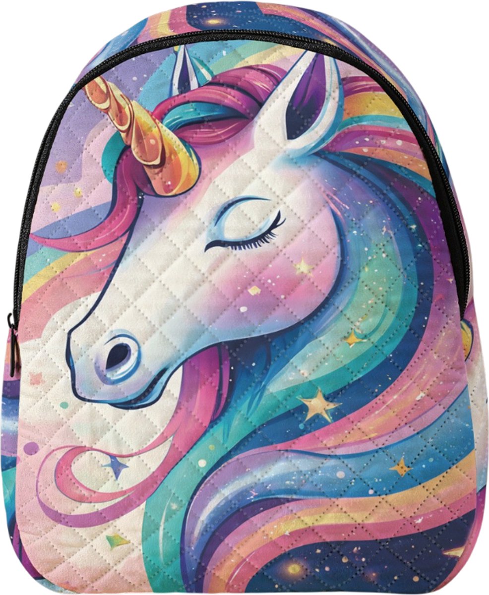Plush Eenhoorn Rugzak | Plush Unicorn Rugzak | Kinderen | Regenboog | Peuter Rugtas | Kinder Rugzak | Meisjes Schooltassen | Kleine Schooltas | 5 liter