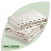 Tuur 4-Seizoenen Dekbed 140x200 cm – Eenpersoons Duo Dekbed Wol & GOTS Biologisch Katoen – Ademend en Hypoallergeen – Oeko-Tex Standard 100 Klasse I