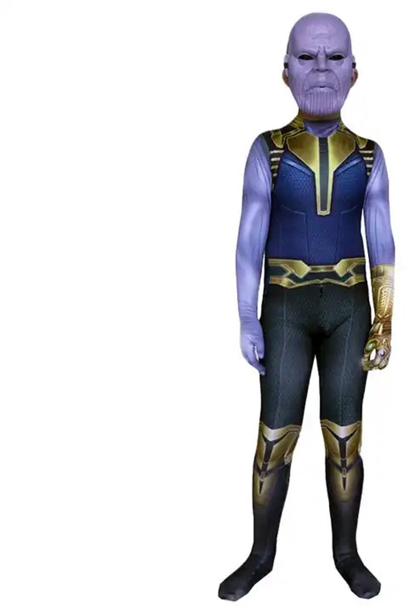 Thanos | eindbaas | Kostuum | 110/116 (4/5 Jaar) | Verkleedkleding | Superhelden