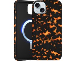 Xylota Magnetische telefoonhoes voor iPhone 15, esthetisch luipaardpatroon, herfst, meisjes, case, compatibel met - ShopVlot