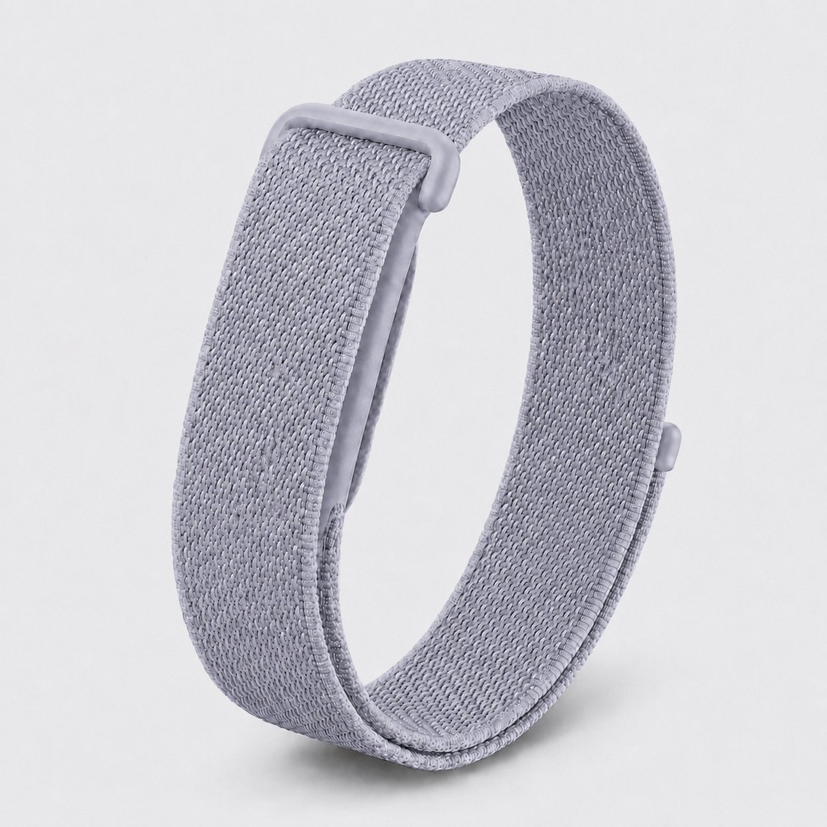 Celaris Armband Compatibel met Fitbit Air – Geweven Nylon – Verstelbaar & Ademend – Grijs