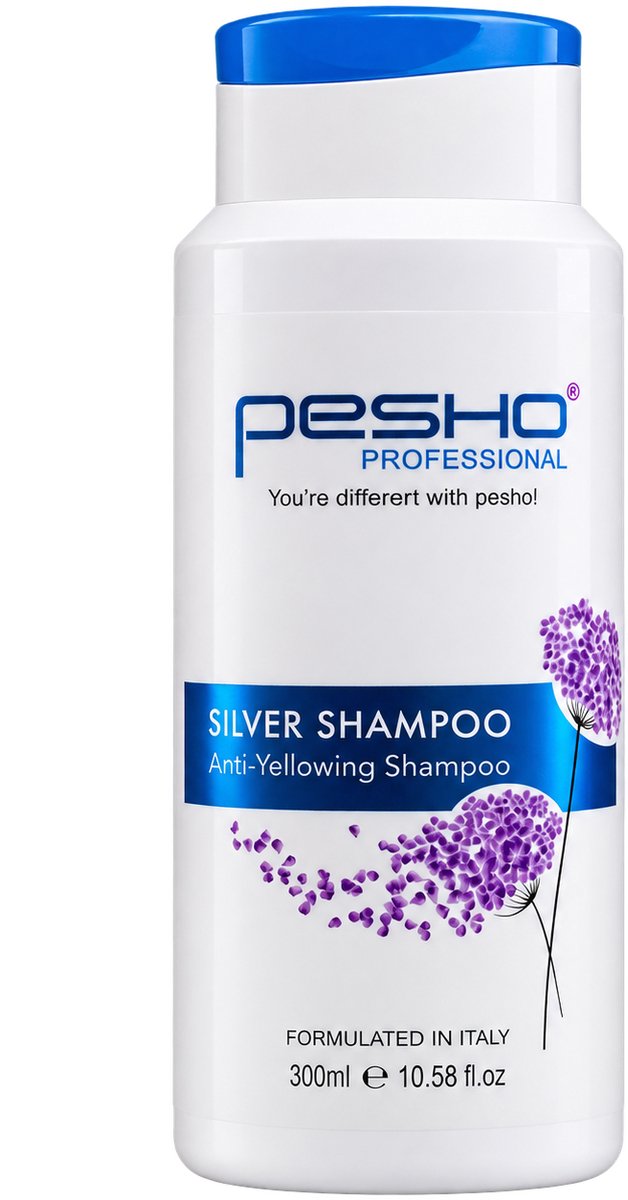 Pesho Professional - Silver shampoo - Anti-Yellowing Shampoo - Zilvershampoo