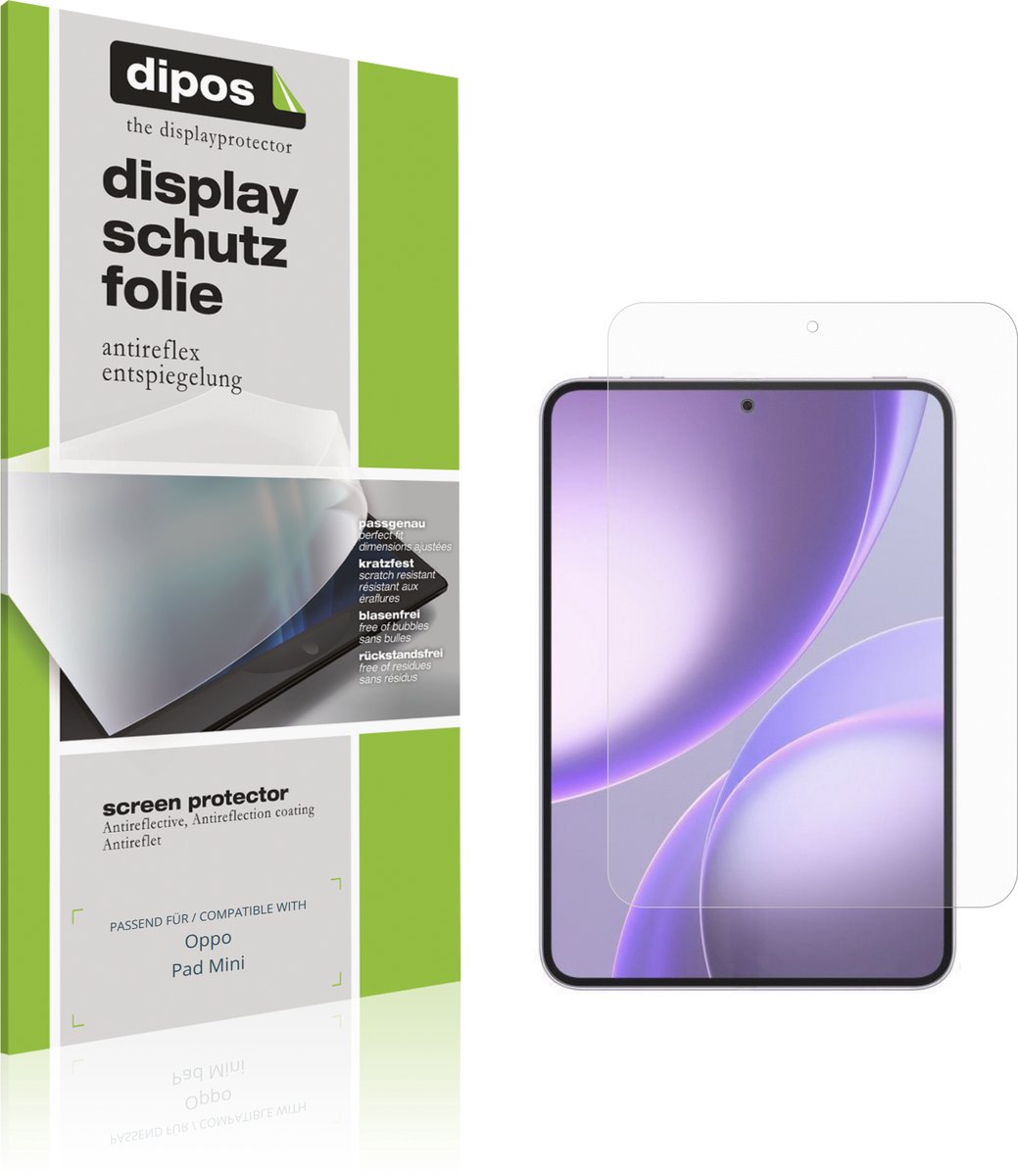 dipos – 2x Matte Beschermfolie geschikt voor Oppo Pad Mini | Krasbestendige & antireflecterende Screenprotector Ultra-Thin