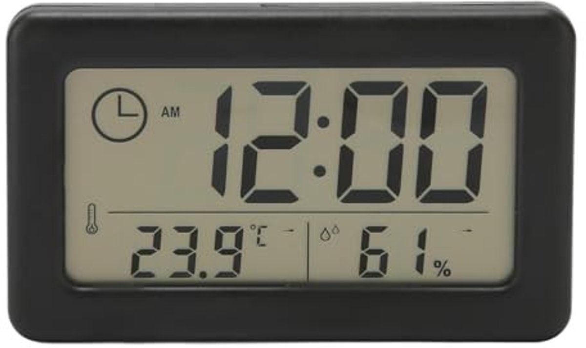 Solidchoice - Digitale Klok met Groot Display en Temperatuurweergave