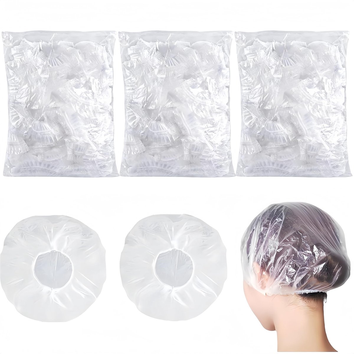 Solidchoice - Set van 300 Douchecaps voor Dames en Baby's