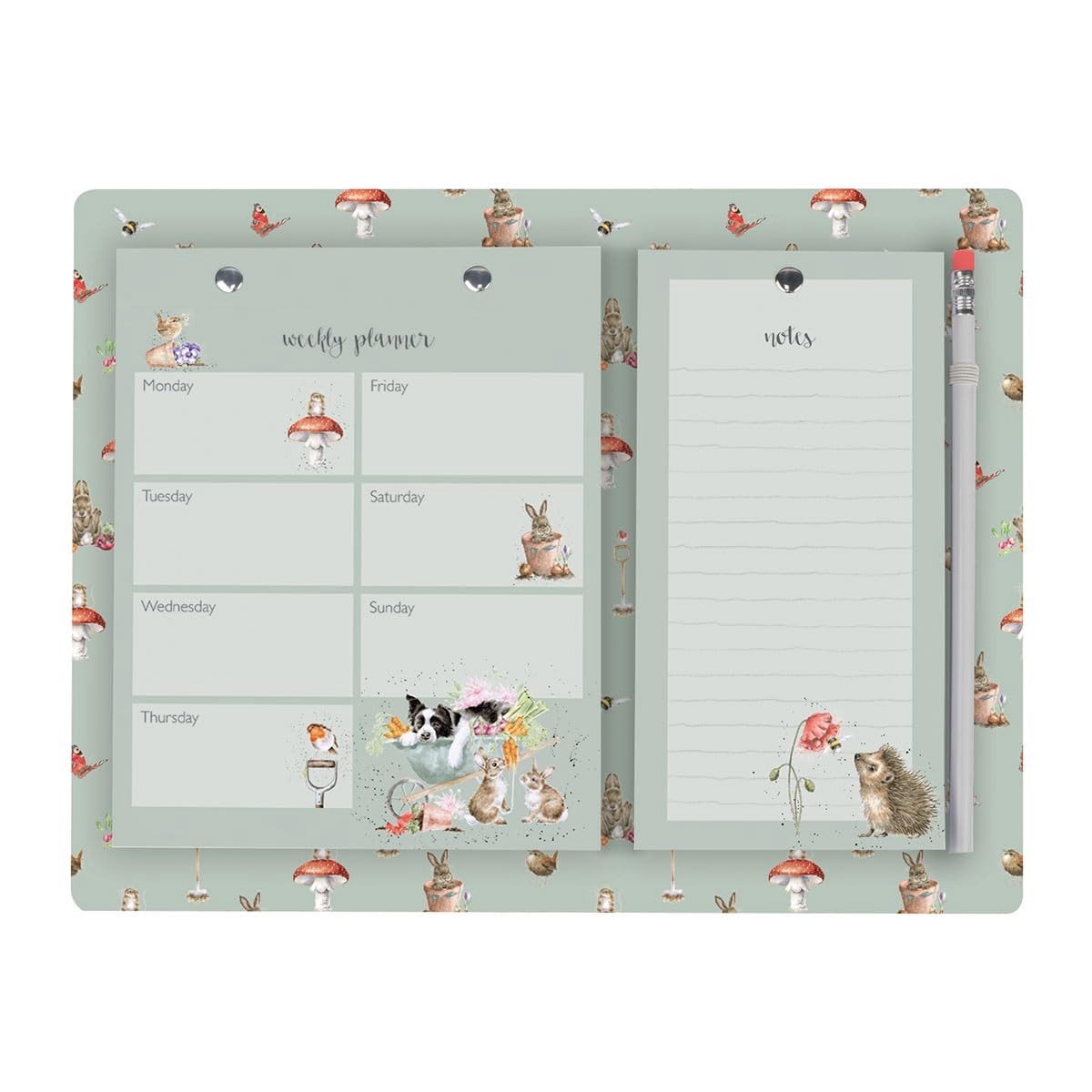 Solidchoice - Wekelijkse en Shopping Planner met Tuin Dieren