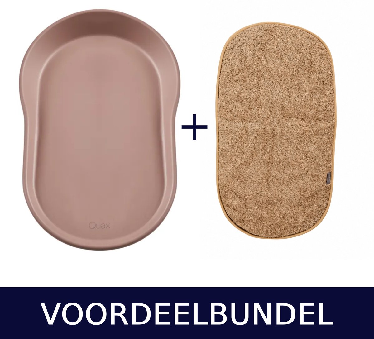 Quax Mamee Aankleedkussen + Badstof Inlegkussen – Coral – Verschoonkussen