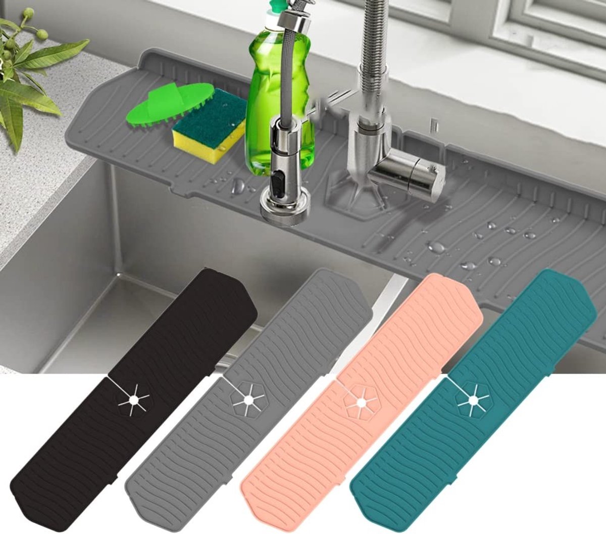 Solidchoice - Siliconen Splash Guard voor Keukenkraan