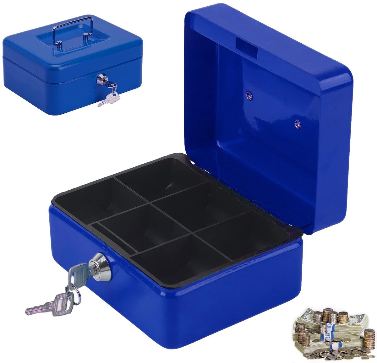 Solidchoice - Kleine Geldbox met Sleutels, Compact en Elegant
