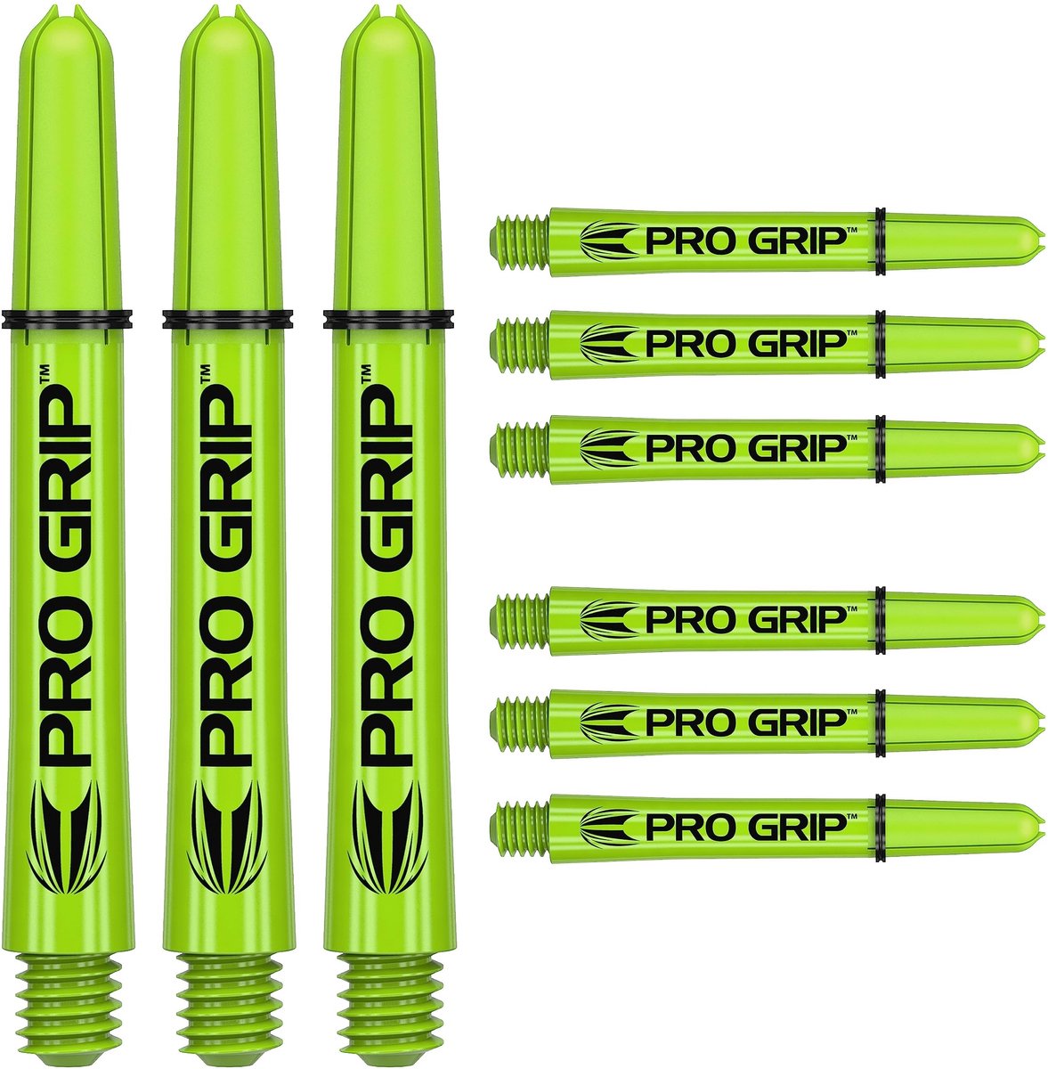 Solidchoice - Dart Shafts Medium Set in Lime Groen