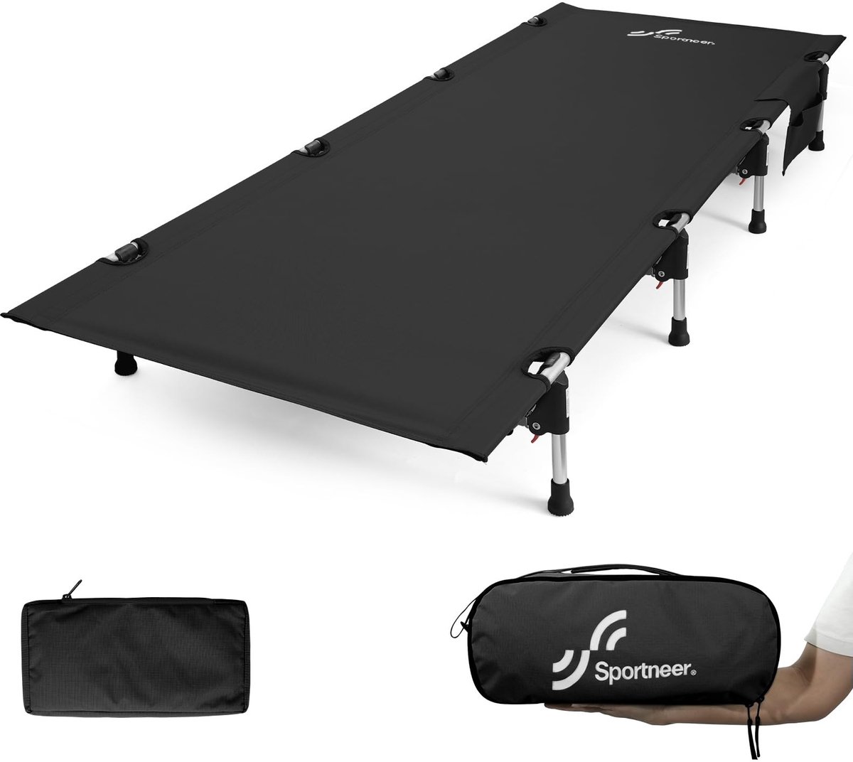Solidchoice - Ultralicht Opvouwbaar Veldbed voor Kamperen en Outdoor Activiteiten