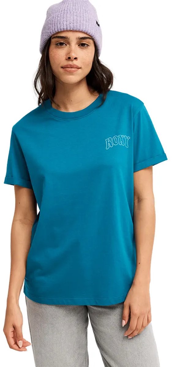 Roxy Ocean Regular T-shirt Met Korte Mouwen Blauw L Vrouw