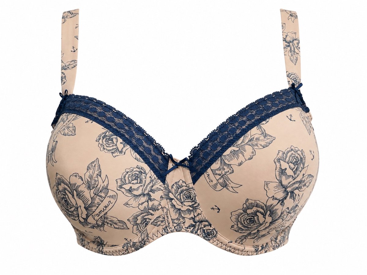 PrimaDonna Twist Matama Voorgevormde Balconette Bh 0242192 Light Tan - maat EU 85G / FR Huid