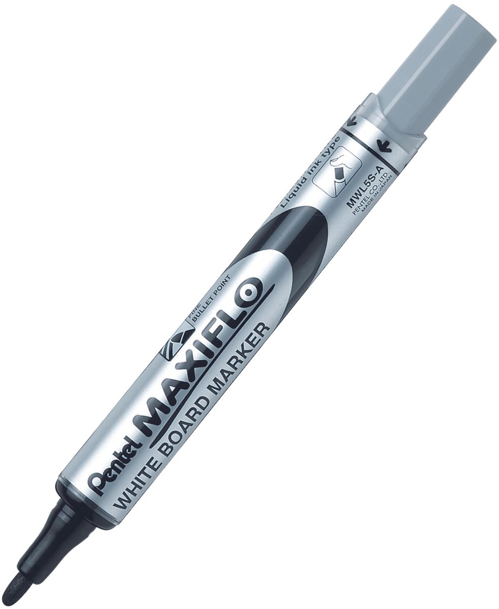 Solidchoice - Whiteboard Marker met Vloeibare Inkt, Geel Zwart