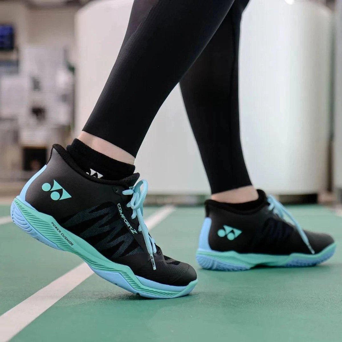Yonex PC Comfort Z dames badmintonschoenen - zwart / mint - maat 41