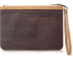boshiho Krimskrams Makeup Bag Small Cork Vegan Makeup Bag Bag Organizer Makeup Bag for Women Travel Shopping (Brown) - ShopVlot