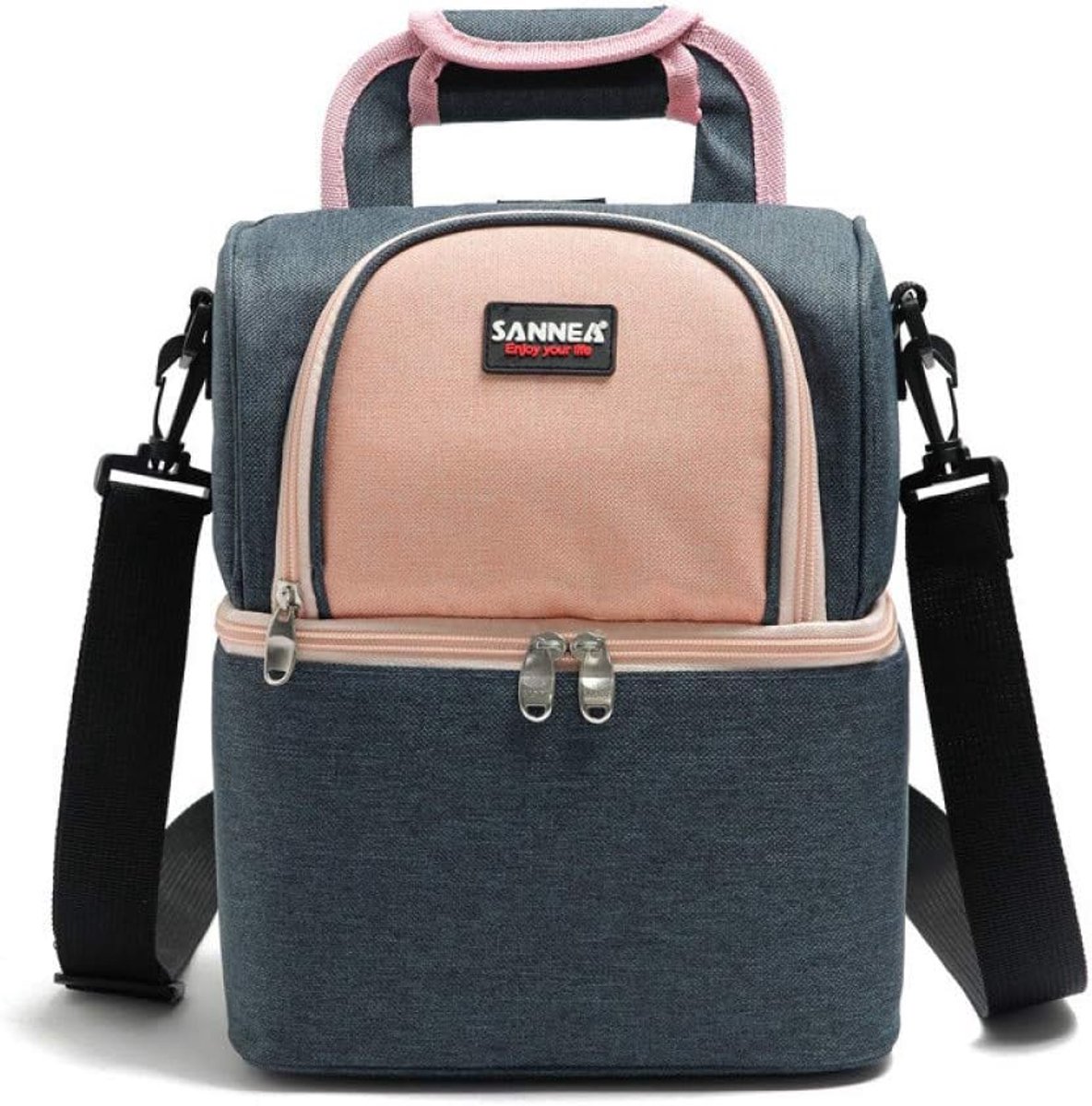 Mommy Bag Multifunctional Cooler Bag for Shoulder and Shoulders Large Capacity Insulated Cooler Bag 23 x 17 x 26 cm - ShopVlot