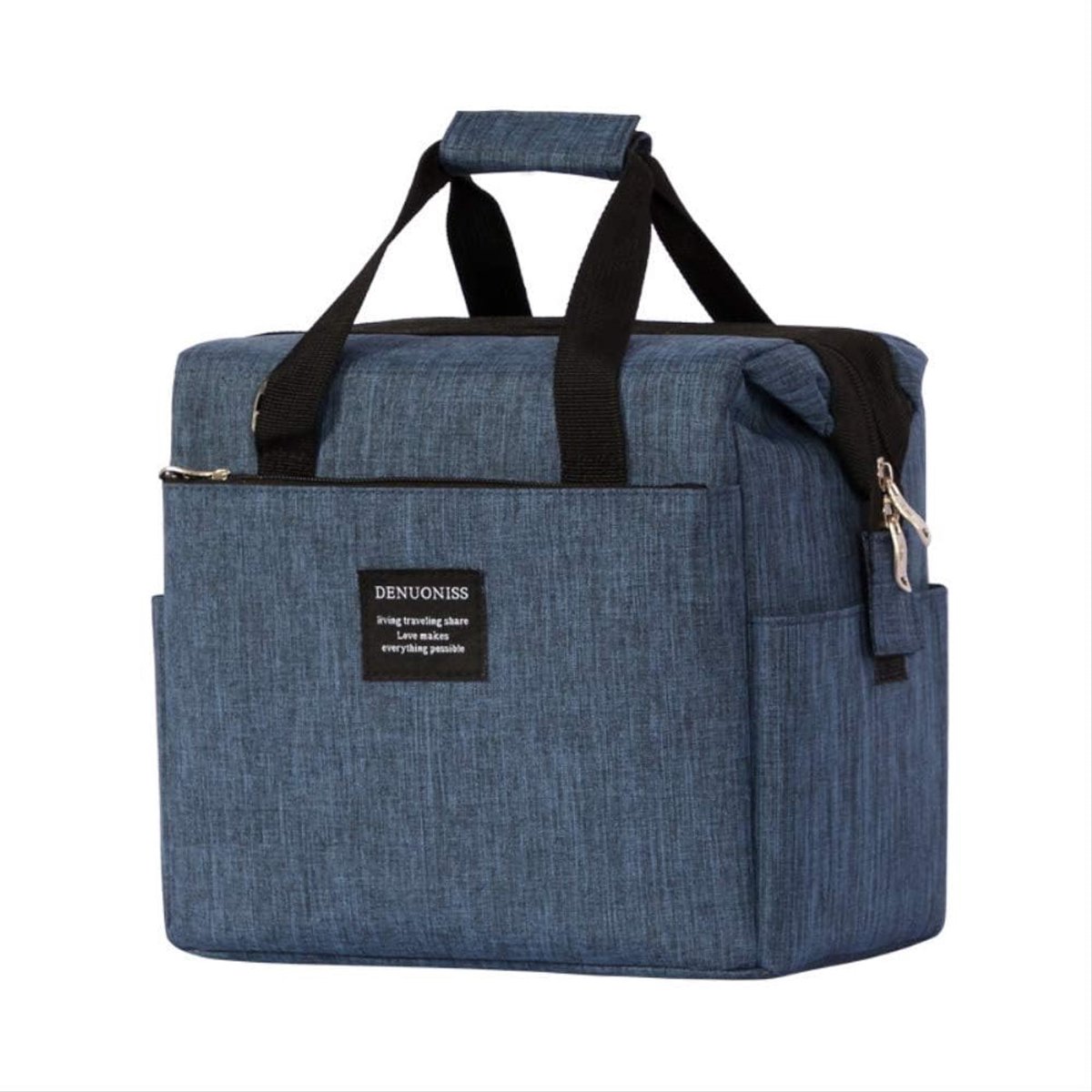 Lunch Bag Insulated Oxford Fabric Shoulder Bag 24 cm x 16 cm x 23 cm Backpack Freezer - ShopVlot