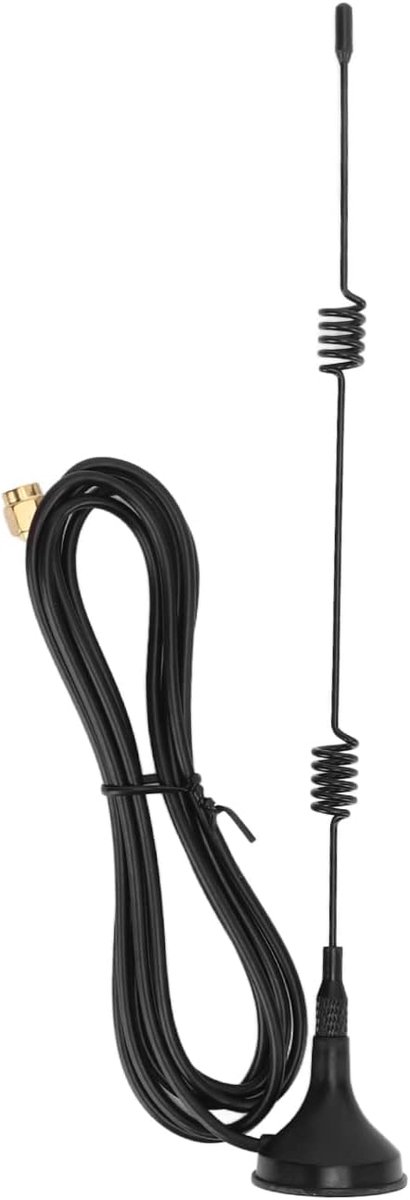 Magnetic SMA Antenna 2.4G High Gain Spiral Spring Weatherproof Steel Strong Boost for WiFi, Zigbee, Bluetooth, Home - ShopVlot