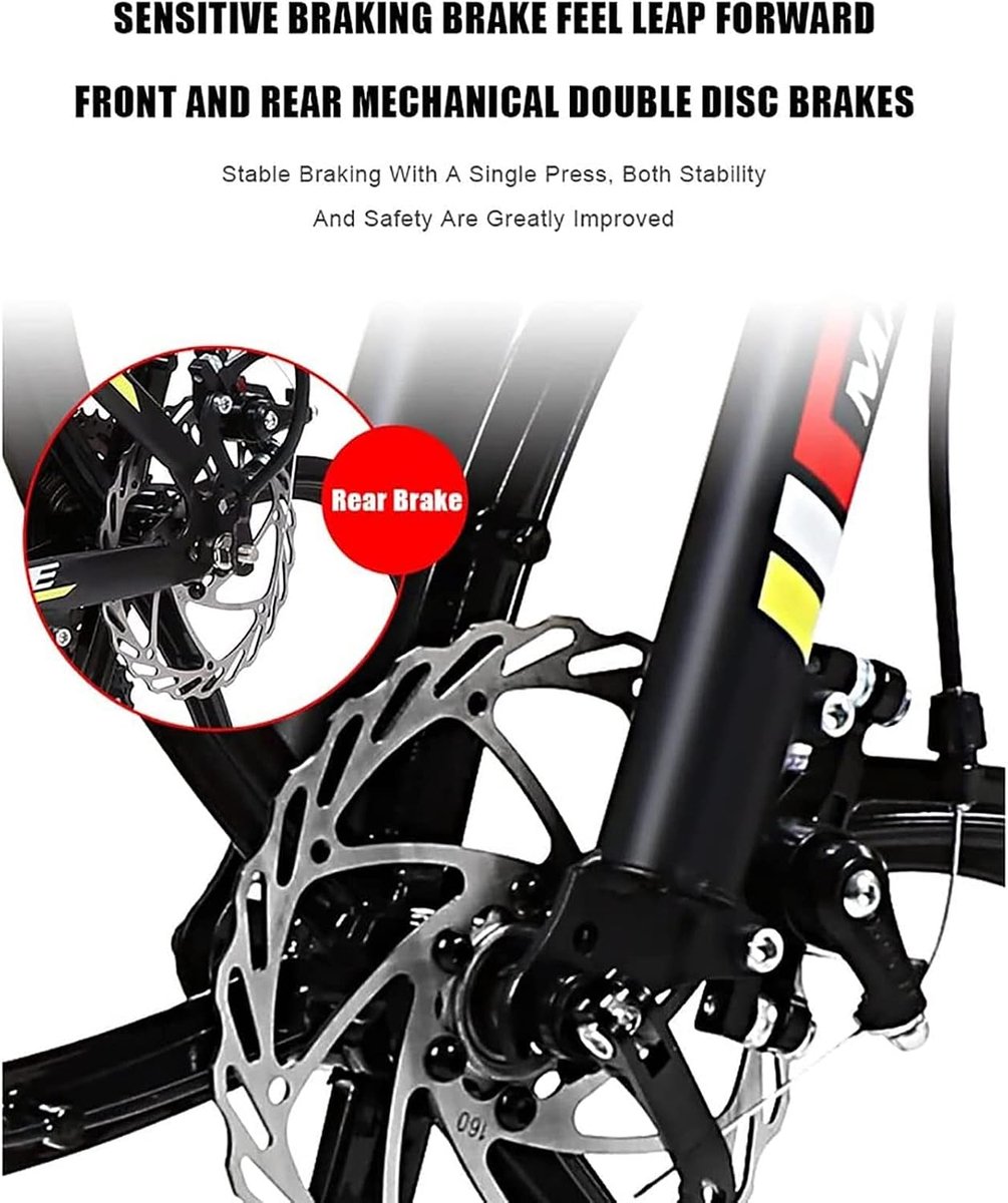 26 Inch Mountain Bike for Women/Men Lightweight 21/24/27 Speed MTB Adult Cycling Carbon Steel Frame Front - ShopVlot