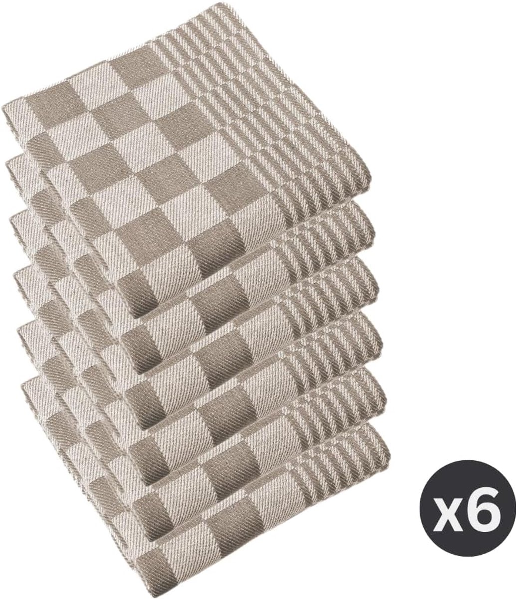 Tiseco Home Studio - Kitchen towel MINEUR - SET/6-100% cotton - ultra-absorbent - quick drying- durable material - ShopVlot