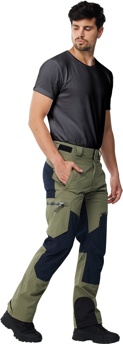 ATLASLAVA Broek Heren - Wandelbroek Waterdicht - Trekkingbroek - Ademende Outdoorbroek voor Mannen - Geschikt voor buitenactiviteiten en buitenshuis werk