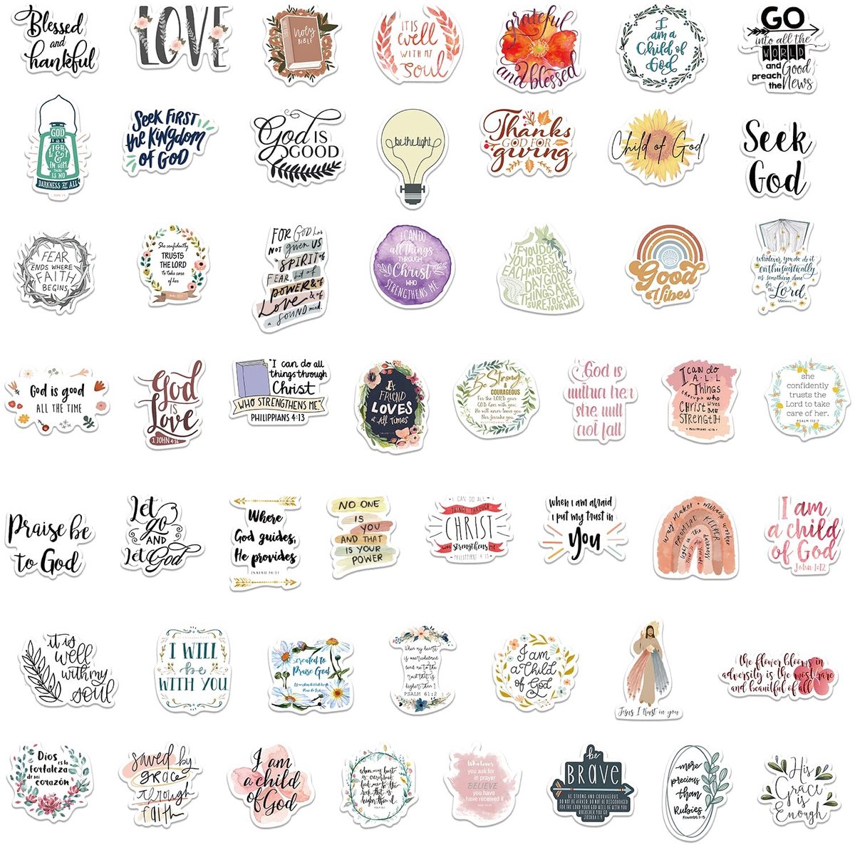 Solidchoice - Bijbelversstickers Set van 104 Stuks voor Scrapbooking en Decoratie