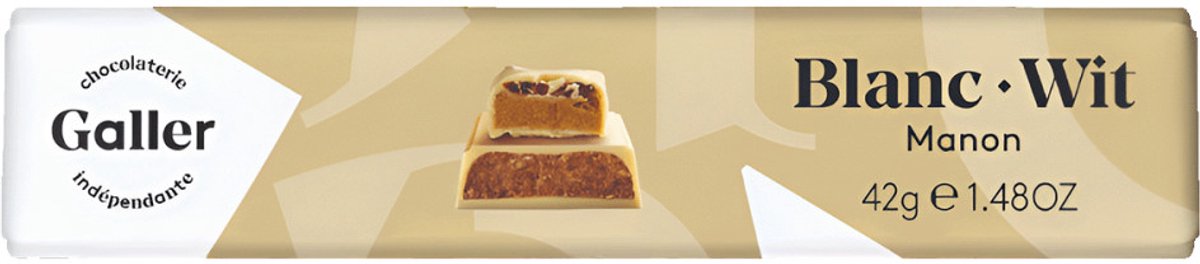 Chocoladereep Galler White Manon, 42 g