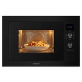 Inventum IMC6032FZWA Inbouw combimagnetron - 32L - 1000W - 38cm - Hetelucht- en grillfunctie - Zwart