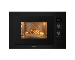 Inventum IMC6032FZWA Inbouw combimagnetron - 32L - 1000W - 38cm - Hetelucht- en grillfunctie - Zwart
